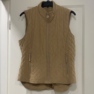 Tan Quilted Women's Vest